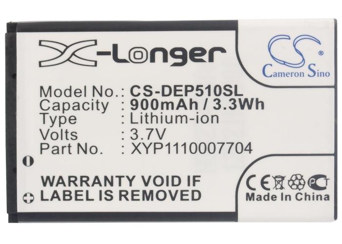 Phone battery DORO 1360 1362 CS-DEP510SL 3.7V 900mAh LiIon CAMERON SINO