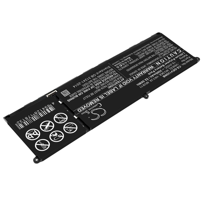 CAMERON SINO Laptop Battery, For DELL Inspiron 13 5310 V6W33, 15.0V, 3500mAh