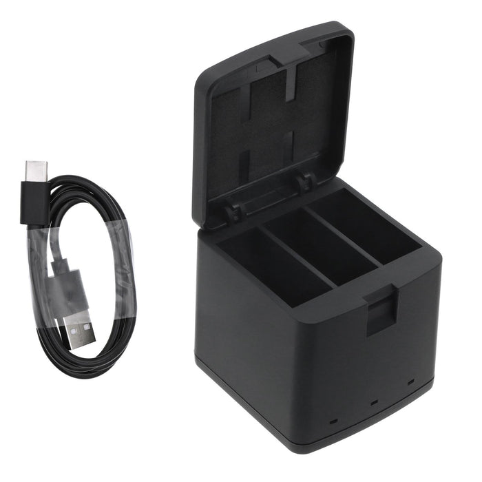 Camera Battery Charger with Three Sockets GoPro 9/ 10 / 11 / 12 With USB-C Cameron Sino