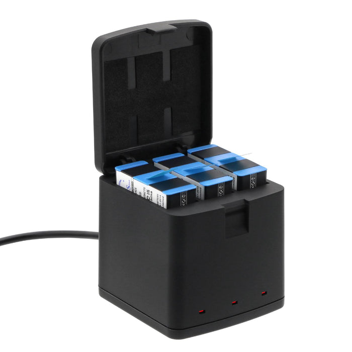 Camera Battery Charger with Three Sockets GoPro 9/ 10 / 11 / 12 With USB-C Cameron Sino