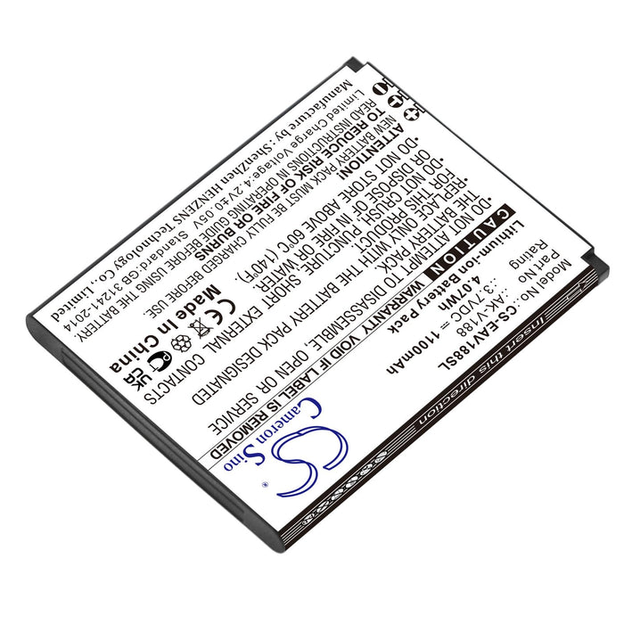 Mobile phone battery EMPORIA Touch Smart, Touch Smart 2, Touchsmart V188 AK-V188 LiIon 3.7V 1100mAh CAMERON SINO