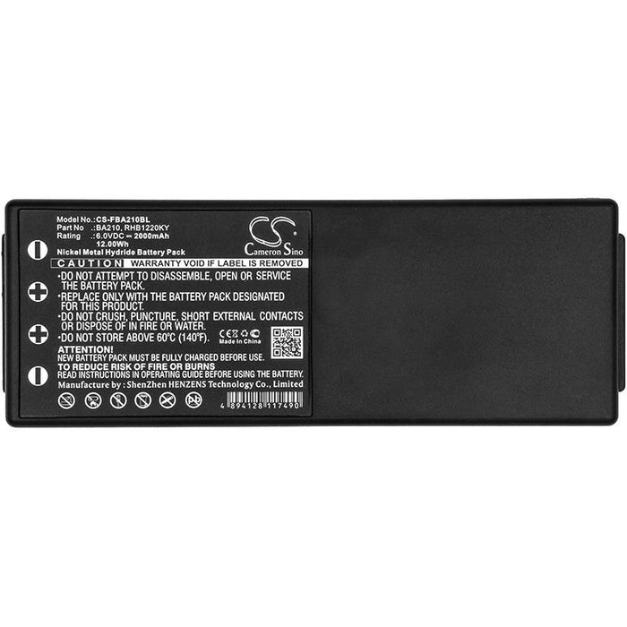Remote battery for Liebherr crane; HBC CS-FBA210BL 6V 2000mAh Cameron Sino