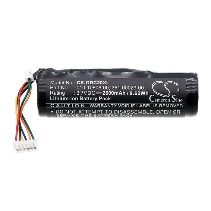Battery for Dog Collar GARMIN CS-GDC20XL LiiON 3.7V 2600 mAh Cameron Sino