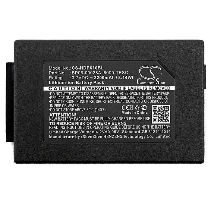 Battery for barcode scanner Honeywell Dolphin 6100, ScanPal 5100 BP06-00029A LiIon 3.7V 2200mAh Cameron Sino