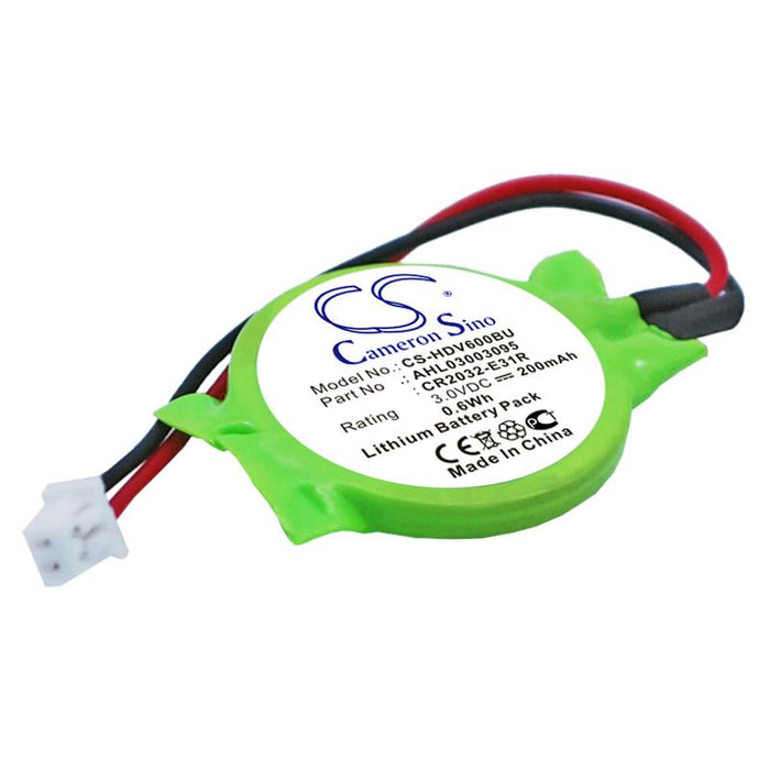 Battery CMOS Backup CR2032 CS-HDV600BU for laptops HP, Lenovo 3V 200mAh Lithium Cameron Sino