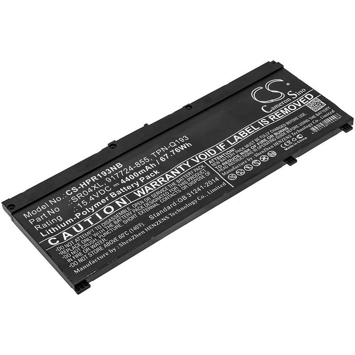 HP Omen 15-ce000ng Laptop Battery; Pavilion 15-CE015DX SR04XL LiPo 15.4V 4400mAh CAMERON SINO