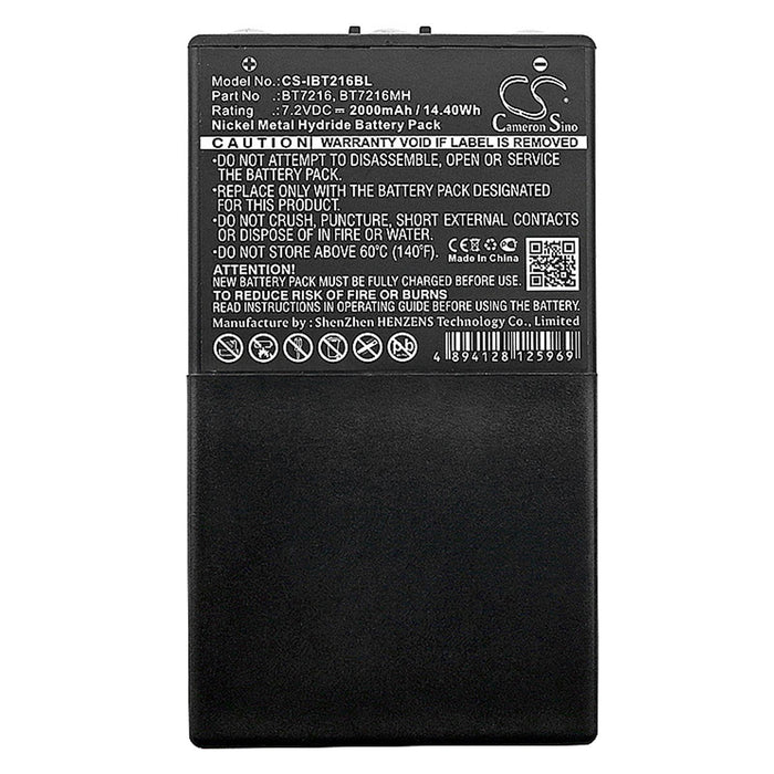 Remote Control Battery for Crane Itowa Boggy, Combi Caja Spohn BT7216 NIMH 7.2V 2000mAh Cameron Sino