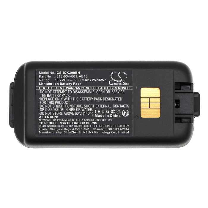 Battery for barcode scanner Intermec CK3 CK3A 318-034-001 LiIon 3.7V 6800mAh Cameron Sino