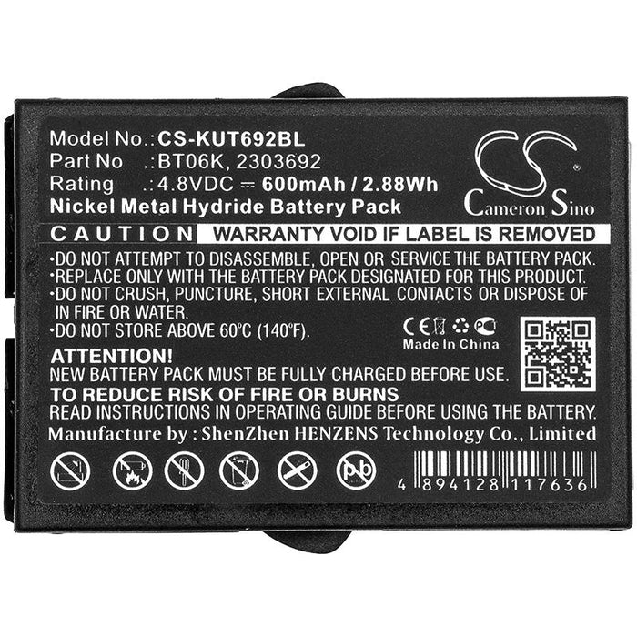 IKUSI Faucet Remote Control Battery CS-KUT692BL NIMH 4.8V 600mAh Cameron Sino