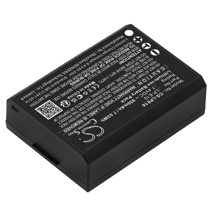 Camera battery CANON LPE10 LiIon 7.4V 950mAh Cameron Sino