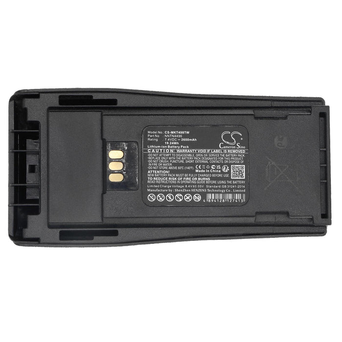 Battery for radio Motorola CP040, CP140, CP150, CP160 MNN4254AR LiIon 7.4V 2600mA Cameron Sino
