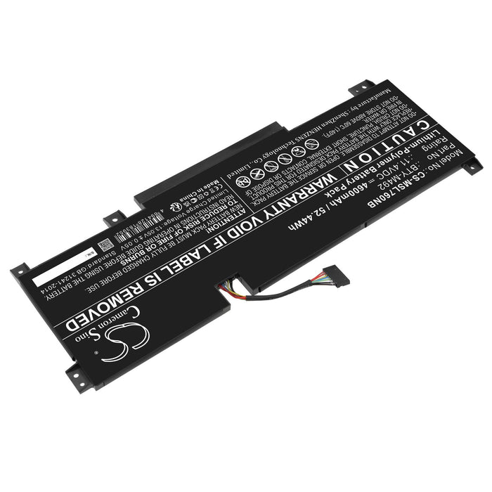 Laptop battery CAMERON SINO MSI Katana GF76, 11UD-050, CS-MSL760NB, BTY-M492 11.4V 4600mAh