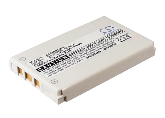 Battery for barcode scanner Metrologic MS5500, Optimus S BA-80S700 LiIon 3.7V 750mAh Cameron Sino