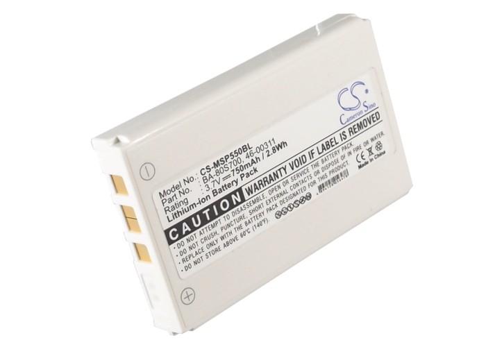 Battery for barcode scanner Metrologic MS5500, Optimus S BA-80S700 LiIon 3.7V 750mAh Cameron Sino