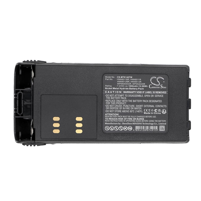 Battery for Motorola GP1280 GP140 GP240 HMNN4151 NIMH 7.2V 1800mA Cameron Sino radio