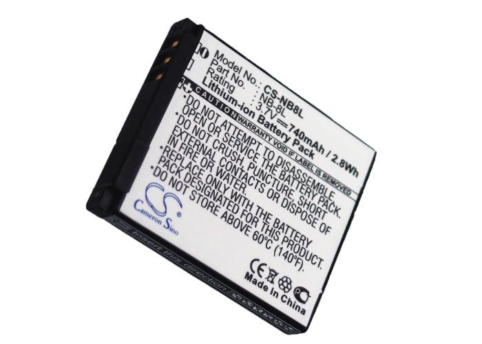 Battery for camera CANON PowerShot A3000 NB8L LiIon 3.7V 740mAh CAMERON SINO