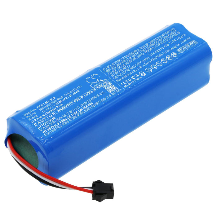 Battery for vacuum cleaner LENOVO Cleaner T1S pro, XIAOMI Roidmi Eve Plus LiIon 14.4V 6700mAh CAMERON SINO