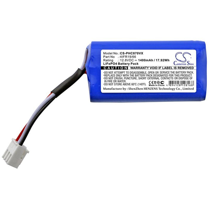 Vacuum cleaner battery Philips FC8603, FC8700, SmartPro Compact LiFePO4 12.8V 1400mAh CAMERON SINO