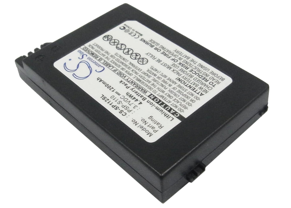 Cameron Sino Battery, For PlayStation Sony PSP-S110 PSP-2000, PSP-3000 CS-SP112SL, LiIon 3.7V, 1200mAh