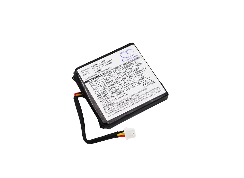 Battery for GPS TomTom Go 400 4.3"Via 110 Europe VF3H VF3K 3.7V 700mAh LiIon Cameron Sino