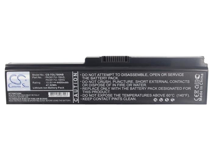 Laptop Battery Toshiba Satellite C650 C650D C660 C660D L650D L655 L750 PA3635U PA3817U, 10.8V, 4400mAh CAMERON SINO