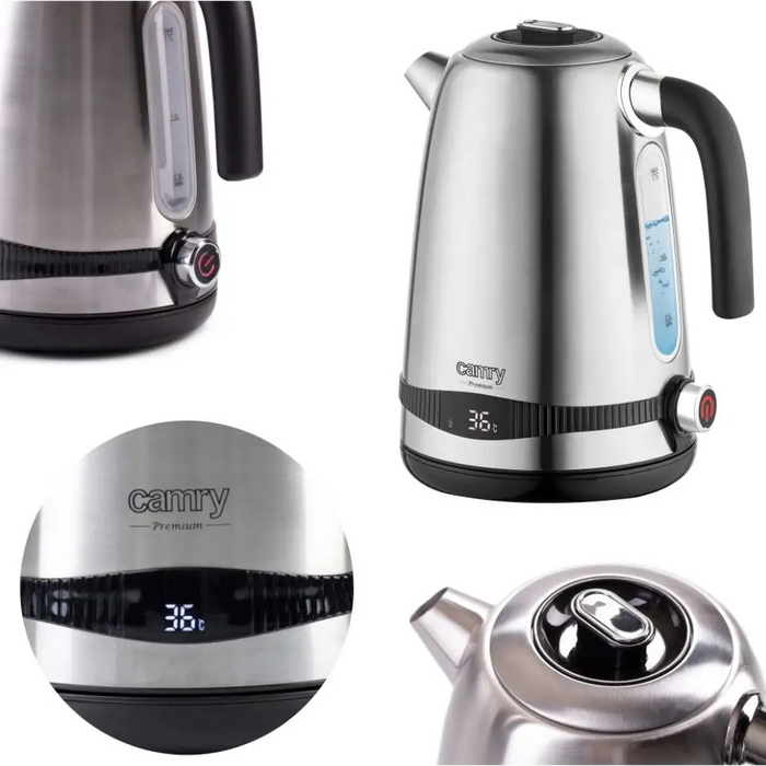 Camry CR 1291 electric kettle 1.7 L Stainless steel 2200 W - Electric kettlesAGD-CZE<<<Home Appliance