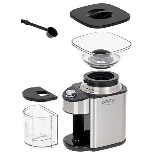 Camry CR 4443 coffee grinder Burr grinder Black,Silver - Coffee grindersAGD-MLY<<<Home Appliance