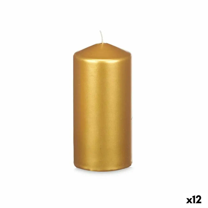 Candle Acorde Golden 7 x 15,5 x 7 cm (12 Units) - Декорация и Осветление<<<Дом Градина<<<BigBuy&&&Свещи и