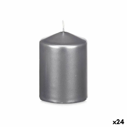 Candle Acorde Silver 7 x 10 x 7 cm (24 Units) - Декорация и Осветление<<<Дом Градина<<<BigBuy&&&Свещи и
