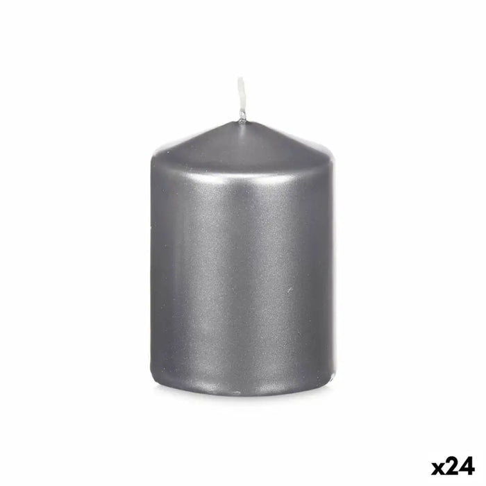 Candle Acorde Silver 7 x 10 x 7 cm (24 Units) - Декорация и Осветление<<<Дом Градина<<<BigBuy&&&Свещи и