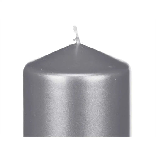 Candle Acorde Silver 7 x 20 x 7 cm (12 Units) - Декорация и Осветление<<<Дом Градина<<<BigBuy&&&Свещи и
