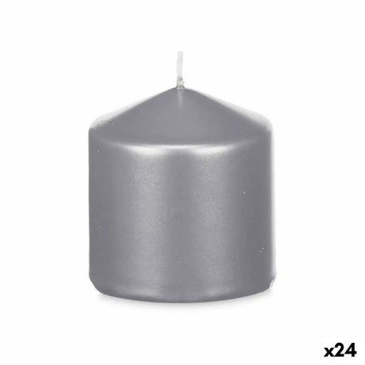 Candle Acorde Silver 7 x 7,5 x 7 cm (24 Units) - Декорация и Осветление<<<Дом Градина<<<BigBuy&&&Свещи и