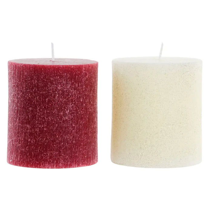 Candle DKD Home Decor Christmas (9 x 9 x 10 cm) (2 Units) - Декорация и Осветление<<<Дом Градина<<<BigBuy&&&Коледни