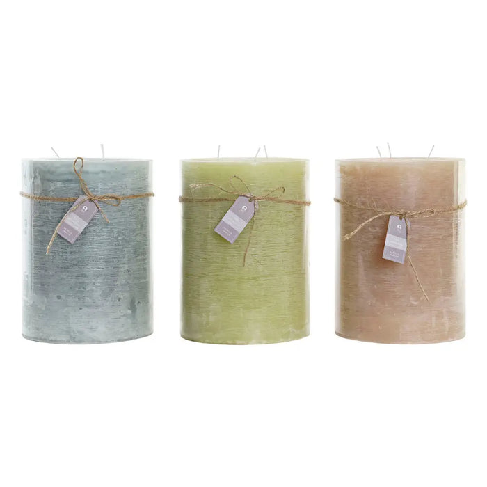 Candle DKD Home Decor Vanilla Wax (3) (3 Pieces) - Почистване Прахосмукачки И Гладене<<<Дом Градина<<<BigBuy&&&Ароматни
