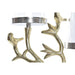 Candle Holder DKD Home Decor Crystal Golden Aluminium Birds (29 x 15 x 48 cm) - Декорация и Осветление<<<Дом
