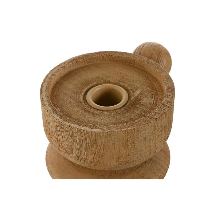 Candle Holder Home ESPRIT Brown Resin Wood 16 x 10 x 18 cm - Декорация и Осветление<<<Дом Градина<<<BigBuy&&&Свещи и