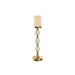 Candle Holder Home ESPRIT White Golden Aluminium Modern 15 x 15 x 43.5 cm - Декорация и Осветление<<<Дом