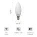 Candle LED Light Bulb Konyks e14 White - Декорация и Осветление<<<Дом Градина<<<BigBuy&&&LED Осветление<<<Декорация и