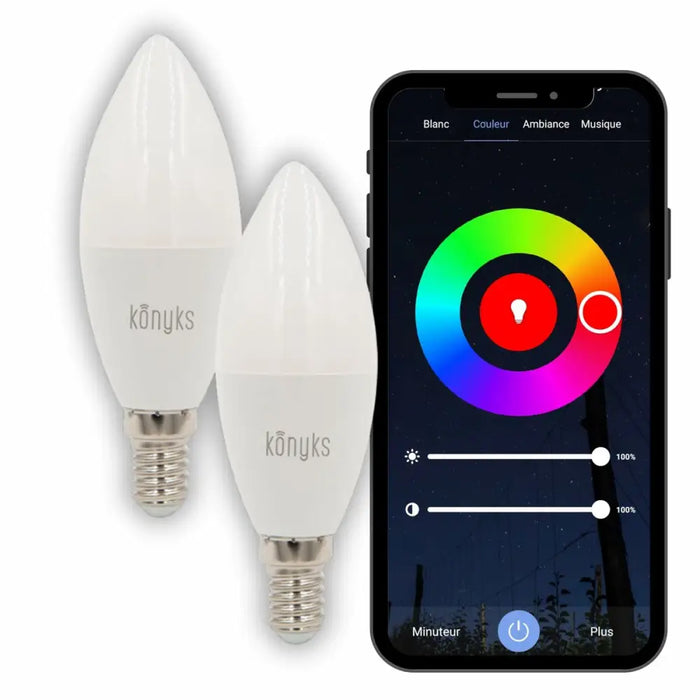 Candle LED Light Bulb Konyks e14 White - Декорация и Осветление<<<Дом Градина<<<BigBuy&&&LED Осветление<<<Декорация и