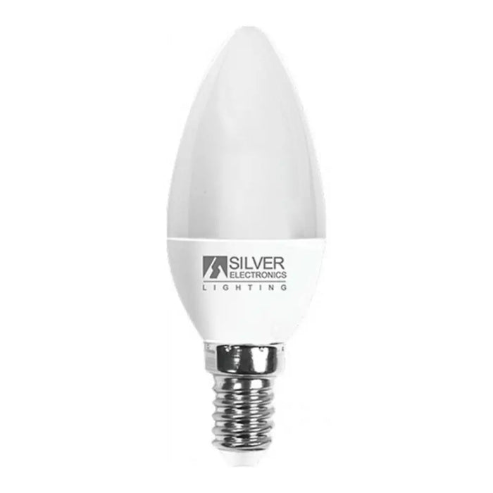 Candle LED Light Bulb Silver Electronics 970714 E14 7W - Декорация и Осветление<<<Дом Градина<<<BigBuy&&&Електрически