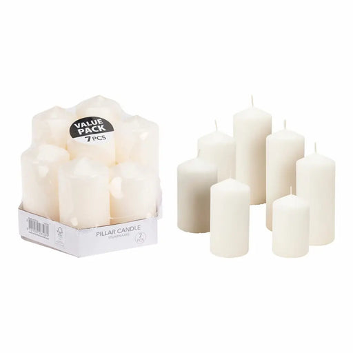 Candle Set White (7 Units) - Декорация и Осветление<<<Дом Градина<<<BigBuy&&&Свещи и Свещници<<<Декорация и