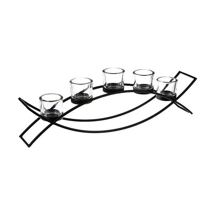 Candleholder Atmosphera Tealight Metal (55 x 13,5 x 9 cm) - Декорация и Осветление<<<Дом Градина<<<BigBuy&&&Свещи и