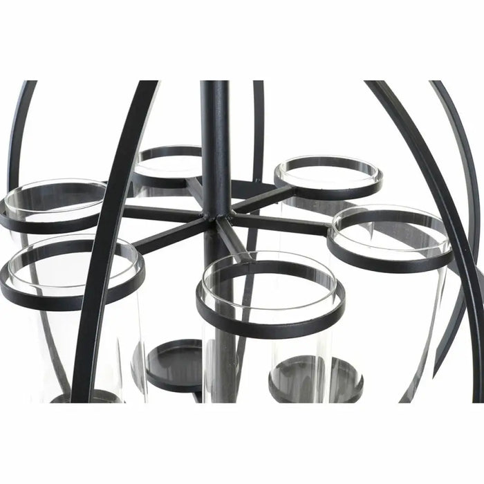 Candleholder DKD Home Decor Black Metal Crystal 60 x 60 x 73 cm - Декорация и Осветление<<<Дом