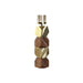 Candleholder DKD Home Decor Brown Golden Aluminium Crystal Mango wood 10 x 10 x 51,5 cm - Декорация и Осветление<<<Дом