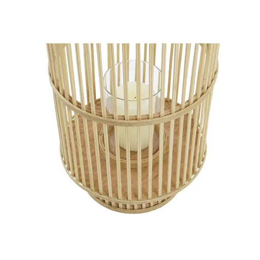 Candleholder DKD Home Decor Crystal Bamboo (26 x 26 x 69 cm) - Декорация и Осветление<<<Дом Градина<<<BigBuy&&&Свещи и