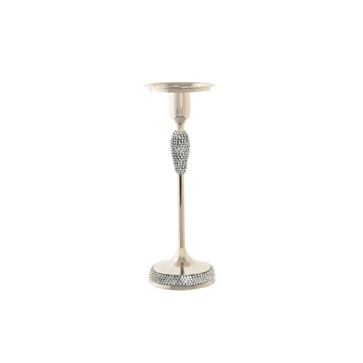 Candleholder DKD Home Decor Silver Acrylic Aluminium 12 x 12 x 36 cm - Декорация и Осветление<<<Дом