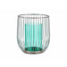 Candleholder Gift Decor Blue Silver Metal Glass 15 x 17 x 15 cm (8 Units) - Декорация и Осветление<<<Дом
