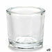 Candleholder Gift Decor Transparent Glass 6,5 x 6 x 6,5 cm (12 Units) - Декорация и Осветление<<<Дом