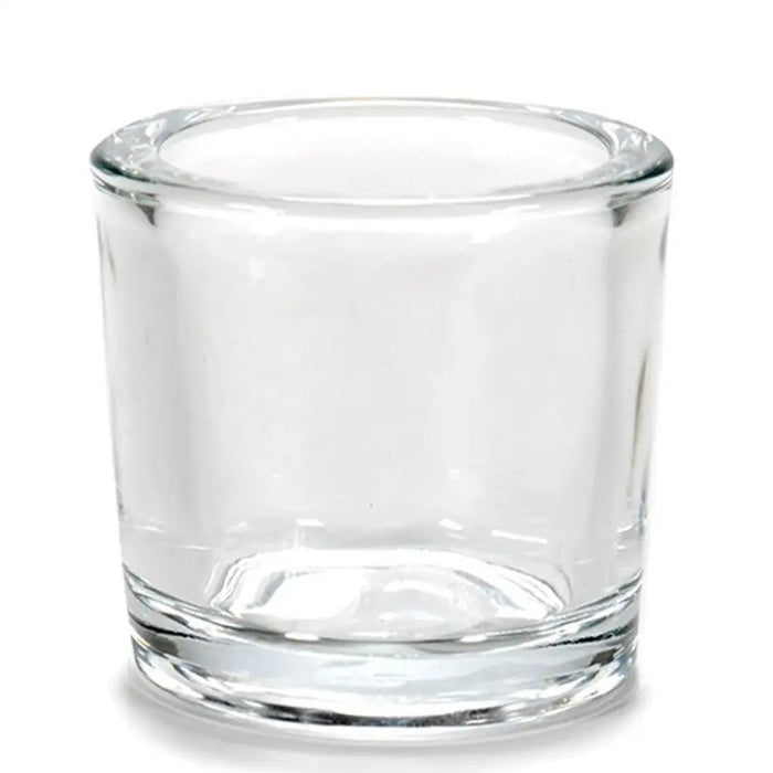 Candleholder Gift Decor Transparent Glass 6,5 x 6 x 6,5 cm (12 Units) - Декорация и Осветление<<<Дом