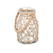 Candleholder Gift Decor Transparent Natural Glass Rope 14 x 21 cm 16 x 21 x 14 cm Tin (6 Units) - Декорация и